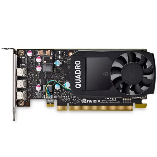 Видеокарта PNY (VCQP400BLK-1) (VCQP400BLK-1) Видеокарта/ VGA PNY NVIDIA Quadro P400, 2 GB GDDR5/64-bit, PCI Express 3.0 x16, 3×mDP 1.4 (3×mDP to DP adapters), 30 W, 1-slot cooler, blk