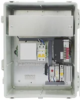 Уличный Web-управляемый PoE коммутатор OSNOVO SW-80402-WMU(port 90W) Уличный Web-управляемый PoE коммутатор на 6 портов с термостабилизацией и резервным питанием (АКБ - 7Ач). Порты: 4 x GE (10/100/1000Base-T) с PoE (до 90W) + 2 x GE SFP (1