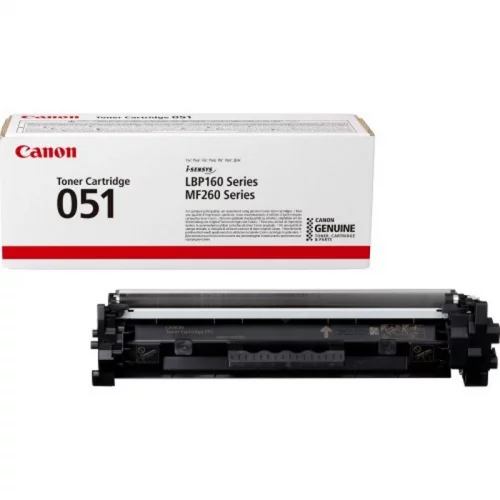 Тонер-картридж CANON 051BK, черный, 1700 страниц, для LBP162dw (2168C002)