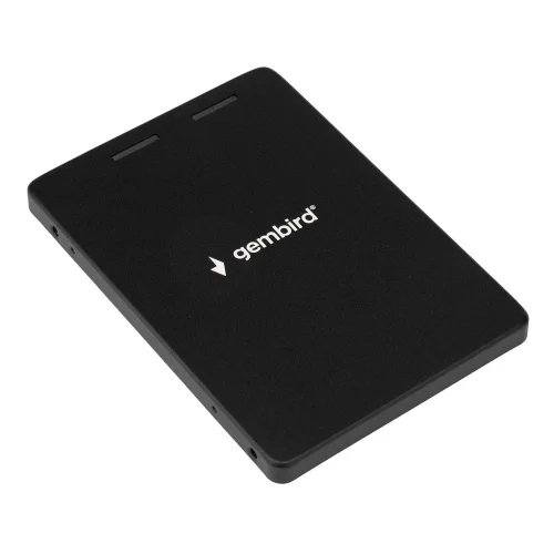 Gembird Адаптер для SSD M.2 SATA в корпус 2,5, алюминиевый корпус, черный, блистер (MF-SATA-M2)