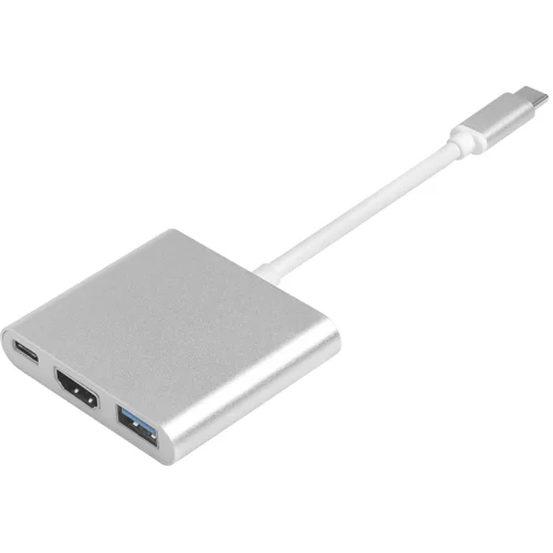Greenconnect переходник USB Type C , M/F+HDMI F+USB 3.0 F (GCR-AP24)