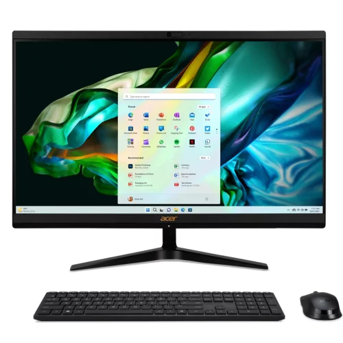 Моноблок Acer Aspire C24-1800 23.8 FHD i5 1335U 8Gb SSD512Gb CR noOS GbitEth WiFi BT 65W клавиатура мышь черный 1920x1080 (DQ.BKMCD.002)
