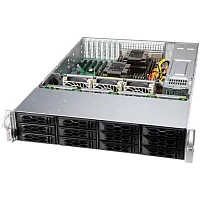 Supermicro SuperChassis 2U LA26E1C4-R609LP/ HDD(12)LFF/ 7xLow Profile/ 8xSAS SATA and 4xSAS SATA NVMe/ 2x600W (CSE-LA26E1C4-R609LP)