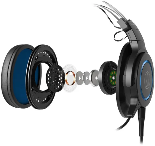 Наушники с микрофоном Audio-Technica ATH-G1 черный/синий 2м мониторные оголовье (80000808) фото 6