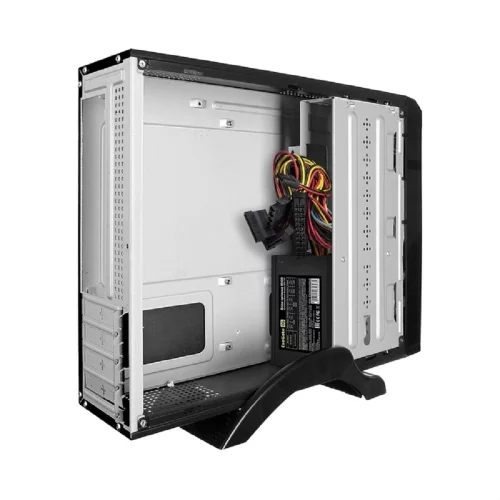 Exegate EX288782RUS Корпус Desktop ExeGate MI-207U-M400 (mini-ITX/ mATX, БП M400 с вент. 8см, 2*USB+1*USB3.0, аудио, черный) фото 3