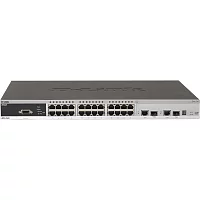 Коммутатор/ DES-3528_RFB/A4 Refurbished unit, clean, fully tested, well-packed. 24-Port 10/100Mbps + 2 Combo Copper/SFP + 2 1000 Mbps Copper L2+ Flow control, VLAN, Port Trunk, SNMP, RMON Management Features QoS support base (DES-3528_RFB/A5)