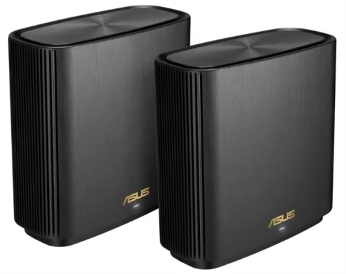 ASUS XT9(B-2-PK)/ / 2 access point, 802.11b/ g/ n/ ac/ ax, 574 + 4804Mbps, 2,4 + 5 gGz, black ; 90IG0740-MO3B30