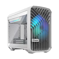 Корпус ПК без блока питания/ Case Fractal Design Torrent Nano RGB TG Clear Tint, Mini-Tower, 1x180mm RGB, 2xUSB-A 3.2 + 1xUSB 3.2 Type-C mITX, mDTX White (FD-C-TOR1N-05)