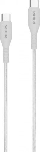 Кабель Philips DLC8701 USB Type-C (m)-USB Type-C (m) 1.2м белый коробка (упак.:1шт) (2060017) (2060017#MLN)