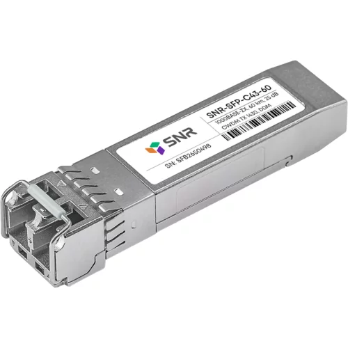 Модуль/ Модуль SFP CWDM оптический, дальность до 60км (25dB), 1430нм (SNR-SFP-C43-60)