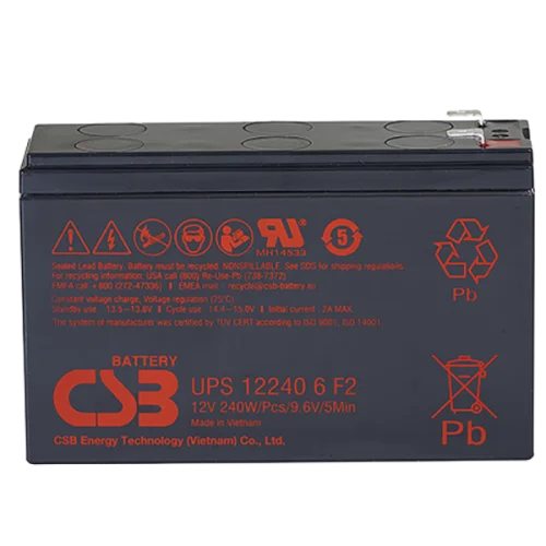 CSB Аккумуляторная батарея для ИБП (12V/ 5Ah) (UPS122406 F2 CSB)