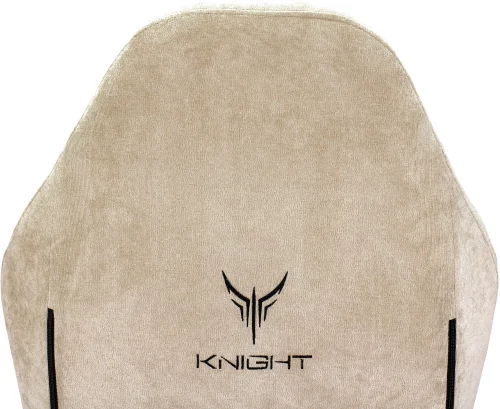 Кресло игровое Knight N1 Fabric бежевый Light-21 с подголов. крестов. металл (KNIGHT N1 BEIGE) фото 4