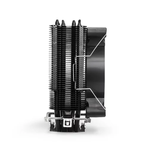 Exegate EX293667RUS Кулер ExeGate Dark Magic EXX400V2-PWM.RGB {Al+Cu, черное покрытие, 4 тепл.трубки, LGA775/ 1150/ 1151/ 1155/ 1156/ 1200/ 1700/ AM2/ AM2+/ AM3/ AM3+/ AM4/ FM1/ FM2/ 754/ 939/ 940, TDP 140W, Fan120m} фото 5