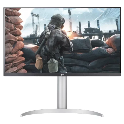 Монитор 27 LG 27UP650K-W/ LG 27UP650K-W 27 IPS monitor, 3840x2160, 400cd/m2, 16:9, 5мс (GtG), HDMIx2, DP, Headphone Out, 60Hz, 178/178, внешний БП, VESA 100x100, HAS 110mm, white/silver/black