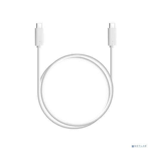 Bion Кабель для зарядки USB Type-C to Type-C (CM/ CM), 3A, 60W, 1м, белый [BXP-CCP-USBC-CMCM-1M-W]