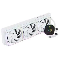 Система жидкостного охлаждения/ Water Cooling System Thermalright Frozen Horizon 360 Digital (360mm, LED temp., White, ARGB/ Fans: 3x120mm, 68.9CFM, 28.2dBA, 2000RPM/ Pump height 53.2mm, Rad thickness (F-HORIZON-DIGITAL-WH-360-ARGB)