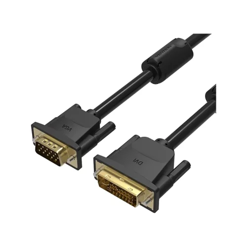 Кабель Vention DVI-I Dual link 24+5M/VGA 15M с ферритовым фильтром - 3м. (EACBI)