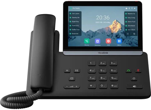 телефон YEALINK SIP-T87W, 7 экран, WiFi, Bluetooth, USB, PoE, GigE, без видео, без БП, шт