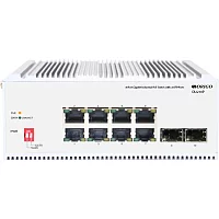 Коммутатор/ Unmanaged Industrial Switch 8x1000Base-T PoE, 2x1000Base-X SFP, PoE Budget 185W, Surge 4KV, -40 to 75°C (OI2210P/185W/A1A)