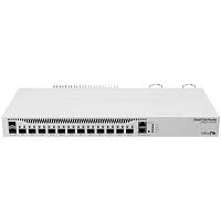 Маршрутизатор/ CCR2004-1G-12S+2XS Cloud Core Router with Annapurna Alpine AL32400 Cortex A57 CPU (4-cores, 1.7GHz per core), 4GB RAM, 1x Gigabit RJ45 port, 12x 10G SFP+ cages, 2 x 25G SFP28 cages, RouterOS L6, 1U rackmount case, Dual PSU