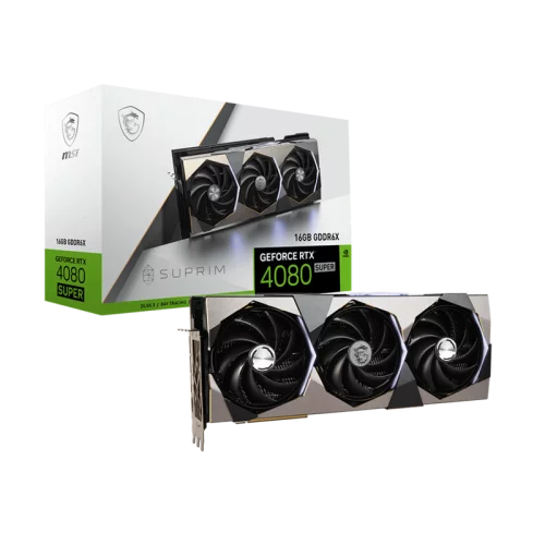 Видеокарта/ VGA MSI NVIDIA GeForce RTX 4080 SUPER 16G SUPRIM 16GB, GDDR6X/256-bit, PCIe 4.0, 1xHDMI 2.1, 3xDP, 3.9-slot