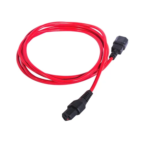 Шнур питания ЦМО Шнур питания с фиксатором IEC 60320 C13/ IEC 60320 C14, 10 А / 250 В (3 х 1,0), длина 3 м, красный (R-10-CORD-C13-C14-3-RED) фото 2