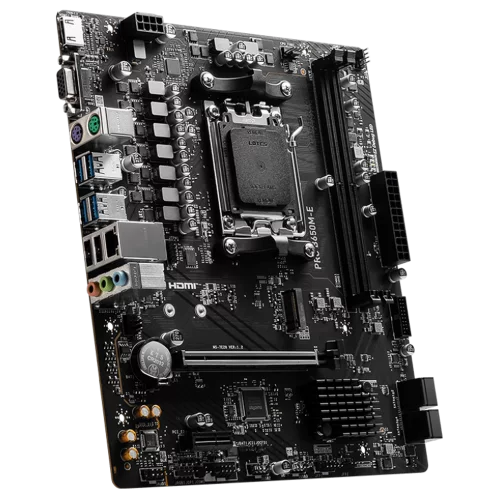 Материнская плата MSI PRO B650M-E B650, AM5, 2*DDR5, 1*PCIEx16, 1*PCIEx1, 1*M.2, 6*USB3.2Gen1, 6*USB2.0, 4*SATA3.0, 1G, VGA, HDMI, M-ATX, RTL фото 3