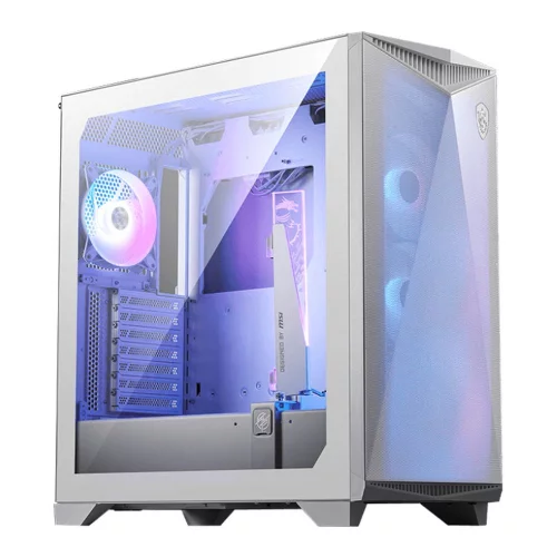 Корпус MSI MPG GUNGNIR 300R AIRFLOW White, Midi Tower, EATX ,2xUSB 3.2 Gen 1, 1xUSB 3.2 Gen2 Type-C, 4x120mm PWM ARGB Fan, ARGB+PWM Control Board, Tempered Glass Window (306-7G21W21-W57)