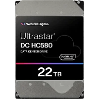 Жесткий диск/ HDD WD SAS Server 22Tb Ultrastar DC HC580 7200 12Gb/ s 512MB 1 year warranty (WUH722422AL5204)