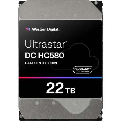Жесткий диск/ HDD WD SAS Server 22Tb Ultrastar DC HC580 7200 12Gb/ s 512MB 1 year warranty (WUH722422AL5204)