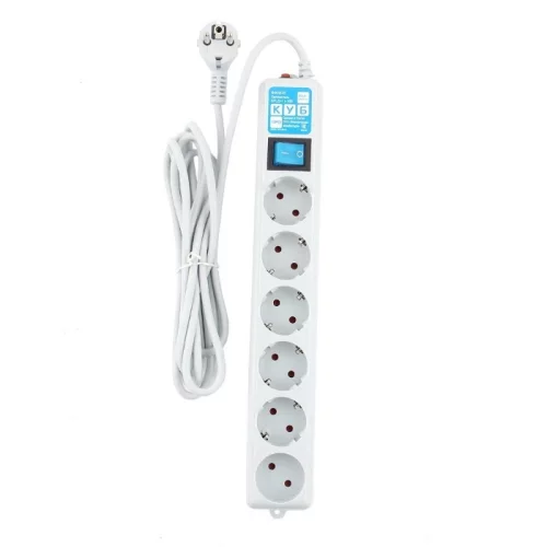 *Сетевой фильтр Power Cube PRO, 1,9м, 6р, бел. 16А,SPL(5+1)-16B-P-1,9М фото 2