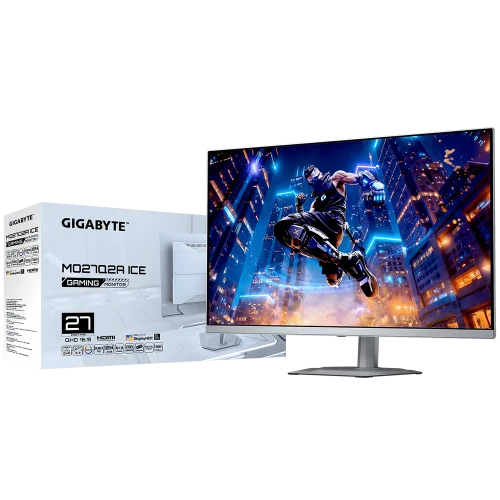 Монитор 26.5 Монитор 26.5 Gigabyte MO27Q2A EK ICE (QD-OLED, 2560x1440, , 0,03 ms, 178°/ 178°, 250 cd/ m, 1,5 млн: 1, 3xUSB3.0, USB Type-C, 280Hz, 2xHDMI 2.1, DP 1.4, Pivot) (20VM0-MO27Q2IWT-2EKR) фото 8