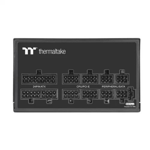 Блок питания Thermaltake ATX 850W Toughpower GF1 ARGB 80+ gold (24+4+4pin) APFC 140mm fan color LED 12xSATA Cab Manag RTL (PS-TPD-0850F3FAGE-1) фото 4