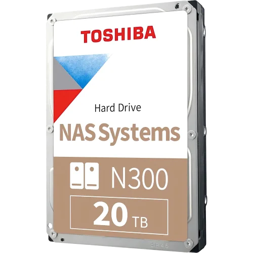 Жесткий диск/ HDD Toshiba N300 NAS SATA3 3.5 20TB 7200 1024Mb 6Gb/ s 1 year warranty (replacement WD202KFGX, WD201KFGX, ST20000NT001, ST20000DM001) (HDWG82AXZSTA)