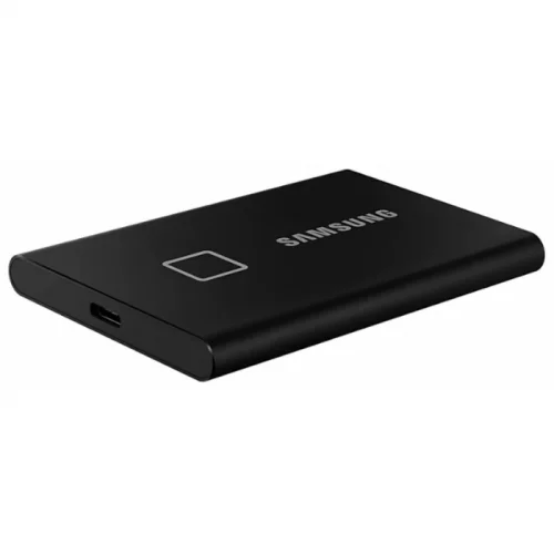 Внешние HDD и SSD/ Samsung External SSD T7 Touch, 2000GB, Touch ID, Type-C, USB 3.2 Gen2, R/W 1050/1000MB/s, 85x57x8mm, Black (12 мес.) (MU-PC2T0K/WW) фото 3