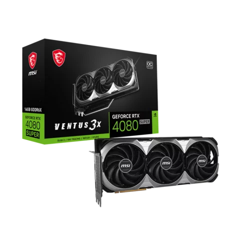 Видеокарта/ VGA MSI NVIDIA GeForce RTX 4080 SUPER 16G VENTUS 3X OC 16GB, GDDR6X/256-bit, PCIe 4.0, 2xHDMI 2.1, 2xDP, 3.1-slot