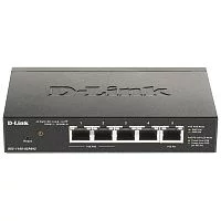Коммутатор/ EasySmart L2 Switch 4х1000Base-T (2x1000Base-T PoE), 1x1000Base-T PD PoE, PoE Budget 18W, PD PoE power only (DGS-1100-05PDV2/A1A)