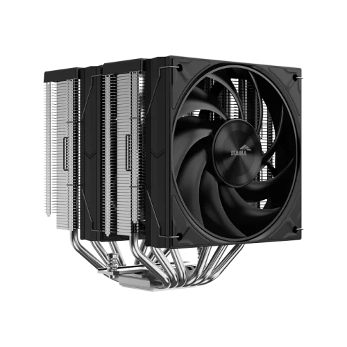 Кулер для процессора/ CPU Cooler SAMA A60E (265W, 4-pin PWM, 156.5mm, 6x6mm, 2x120mm, 78CFM, 29dBA, 2200RPM, S: 1851/ 1700/ 1200/ 115X, AM5/ AM4, silver) (A60-XXWNNXOX-G) фото 3