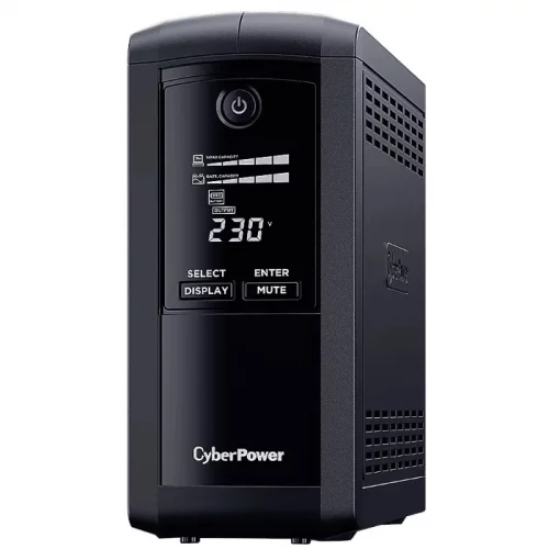 Источник бесперебойного питания/ UPS CyberPower VP1000ELCD Line-Interactive 1000VA/550W USB/RS-232/RJ11/45 (4 EURO) фото 2