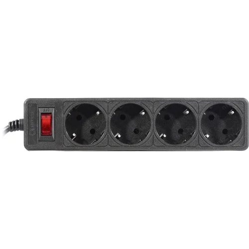 5bites Сетевой фильтр GARDA SP4B-510 4S / 3*0.75MM2 / 1M / BLACK