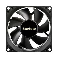 Exegate EX297043RUS Вентилятор 12В DC ExeGate ExtraSilent ES08025S3P (80x80x25 мм, Sleeve bearing (подшипник скольжения), 3pin, 2100RPM, 21dBA)