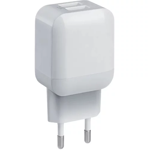 *Сетевой адаптер Defender EPA-13 белый. 2xUSB. 5V/ 2.1А. пакет (83841)