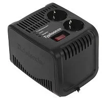 DEFENDER AVR TYPHOON 600 Стабилизатор напряжения чёрный (200 Вт, 2 розетки) (99032)