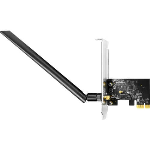 Адаптер Wi-Fi/ AC650 Dual Band Wi-Fi PCIe Adapter, 433Mbps at 5GHz + 200Mbps at 2.4GHz,1 5dBi Antenna, Windows 10/ 11, Dual Brackets, Windows 10/ 11; (WE650)