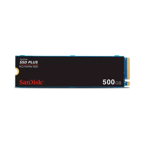 Твердотельный накопитель SanDisk SSD PLUS M.2 2280 NVMe 500Gb, 2400MBs/1500MBs TBW 60, SDSSDA3N-500G-G26, 1 year