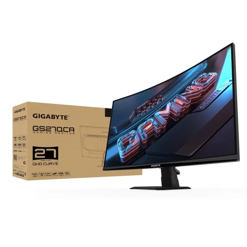 Монитор 27 Gigabyte GS27QCA EK Black (VA, 2560x1440, 2xHDMI 2.0, 1xDP1.4, 250кд/ м2, 5000:1, 16.7M, 1мс, 178/ 178, 2560 x 1440, 180Гц) (20VM0-GS27QCABM-1EKR/20VM0-GS27QCABM-2EK) фото 9