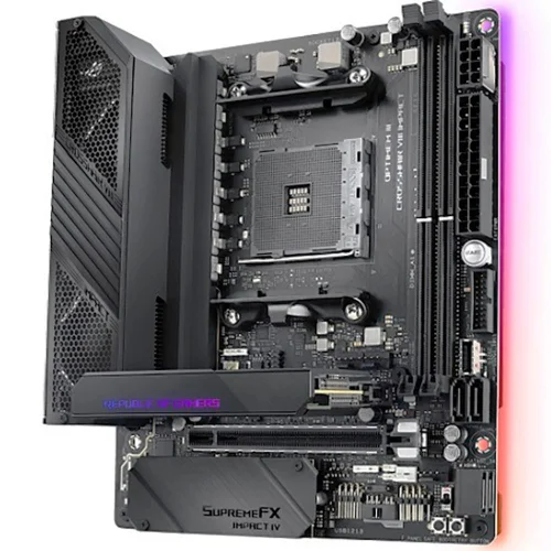 ROG CROSSHAIR VIII IMPACT X570 AM4 mini-DTX 2xDDR4 PCIEx16 2xM.2 GLAN WIFI RTL {6} (90MB11Q0-M0EAY0) фото 3