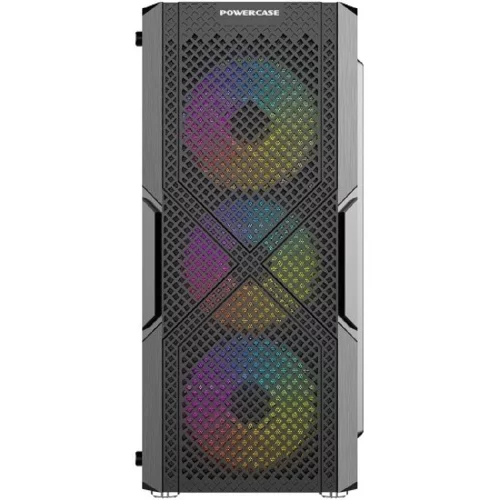 Powercase MISTRAL T4B, TEMPERED GLASS, 4X 120MM 5-COLOR FAN, ЧЁРНЫЙ, ATX (CMITB-L4) фото 3