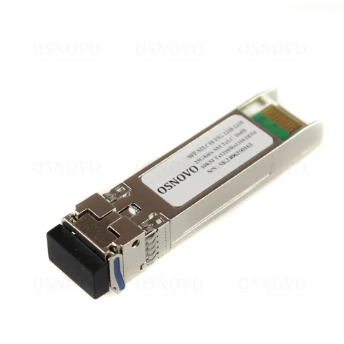 Oптический SFP+ модуль OSNOVO SFP-S2LC10-25G-1310-1310 Оптический SFP Модуль 25G. Два волокна Single Mode. Скорость: 25 Гбит/c. Тип разъема: 2LC. Оптический бюджет: 10дБ. Расстояние передачи - до 10км. Рабочая длина волны,н