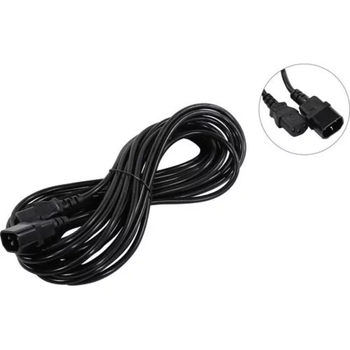 Exegate EP280633RUS Кабель монитор - компьютер (UPS-]устройство) ExeGate Power EC-10P (IEC 320 С13-]С14) VDE-250V-3*0.75mm2, медь, черный, 10м.